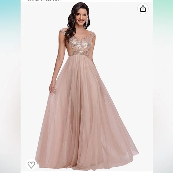 Rose Gold Ever-Pretty Dress